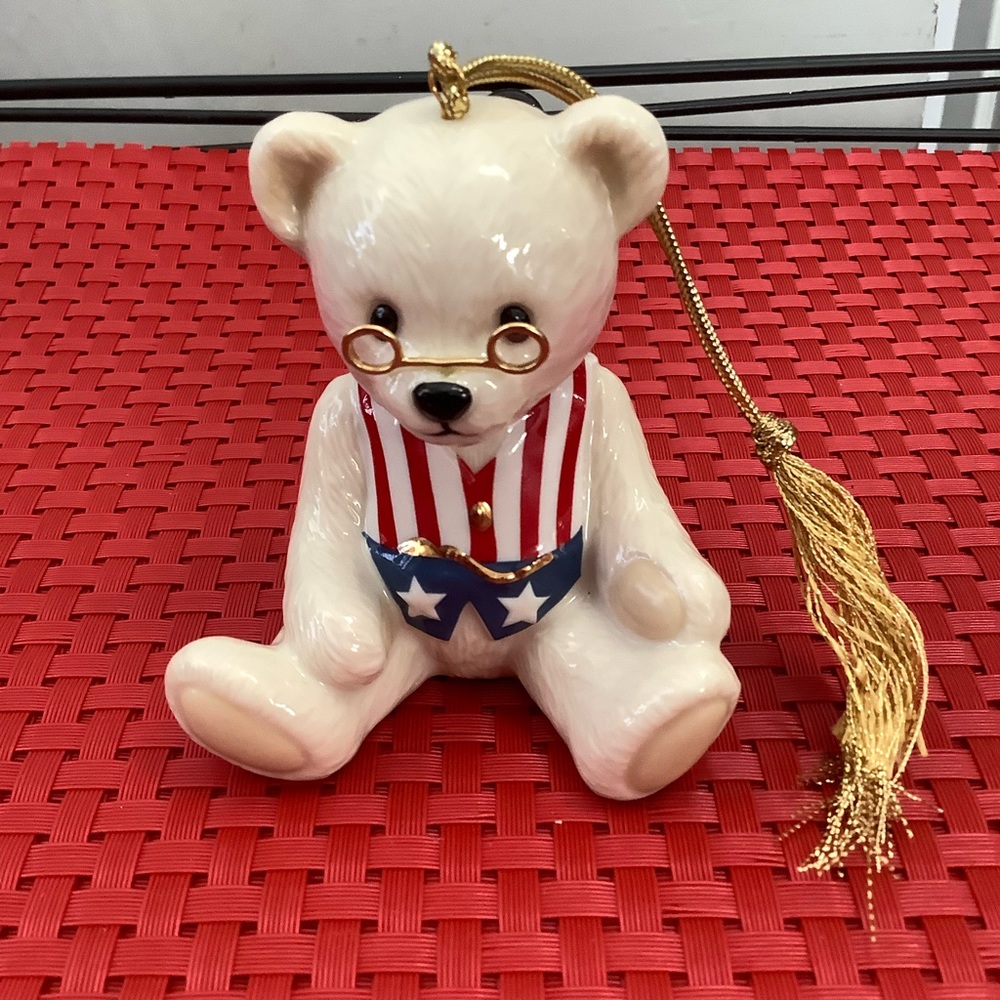 Lenox , 100th anniversary bear ornament
